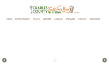 Tablet Screenshot of charlescountywinefestival.com